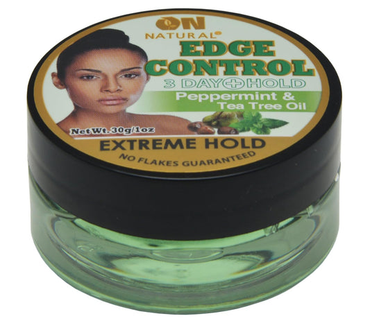 R&R Corp. On Natural Edge Control Extreme Hold-Peppermint and Tea Tree Oil (1oz)