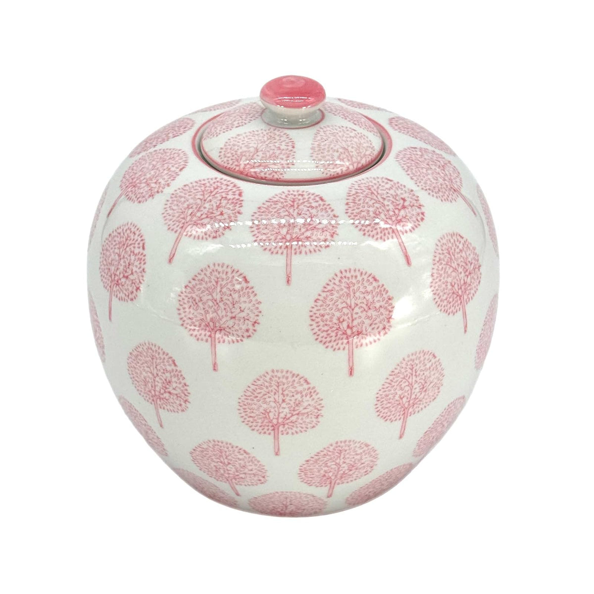 Galt International Jar, 33.8 Ounces, Pink & White Dandelion