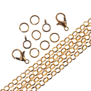 John Bead Jewelry Finding, 4mm, Gold