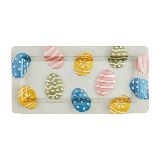 Mud Pie Dishware Plate, 7 1/4" x 15", White