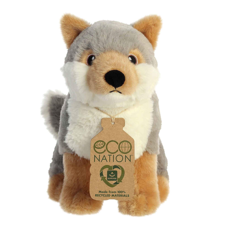 Aurora Eco Nation 35006 Wolf Plush Animal Toy, 10-inch Width