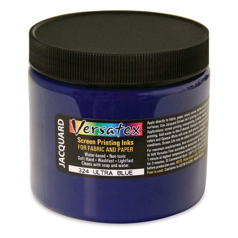 Jacquard Versatex Screen Printing Ink - Ultra Blue, 16 oz jar