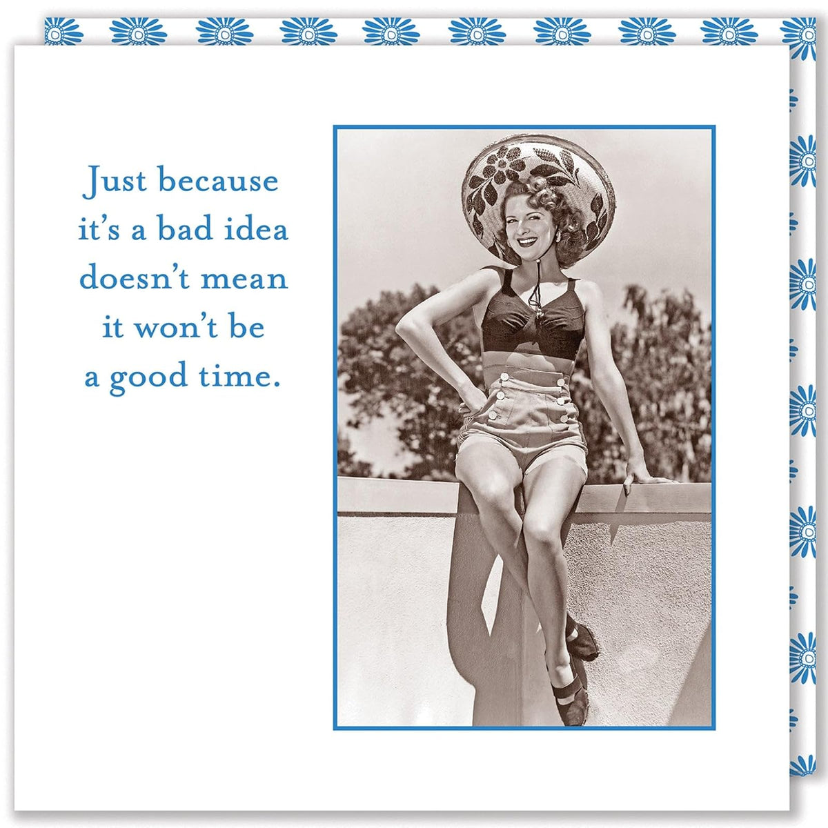 Shannon Martin Design Disposable Napkin, 5" x 5", Good Time
