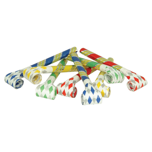 Beistle Super-Tube Noiseless Blowouts, 16-Inch, Assorted Color
