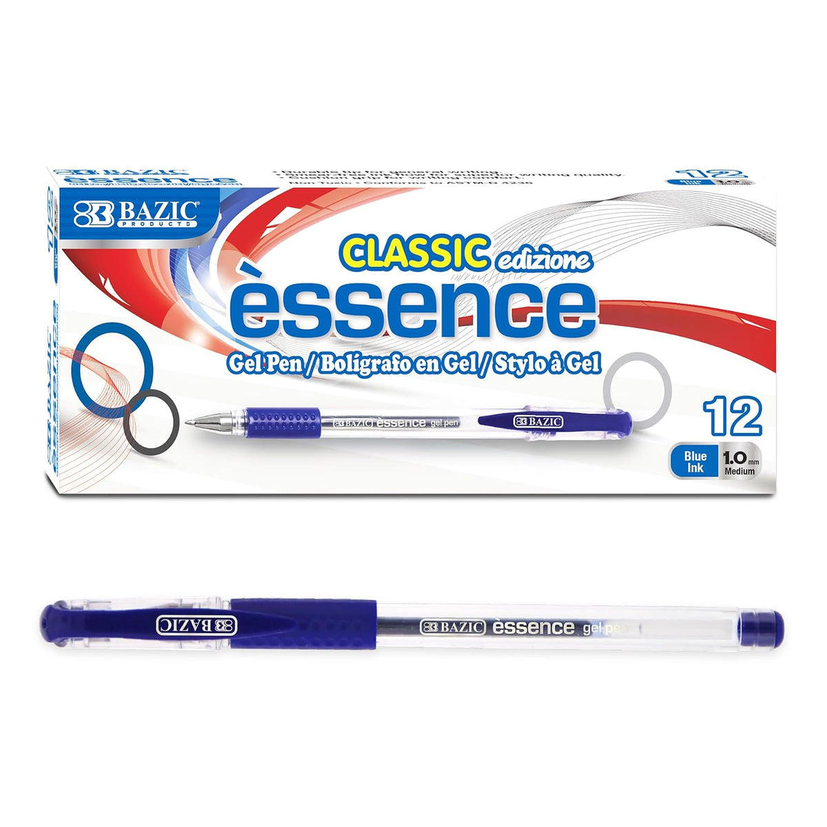 BAZIC PRODUCTS Writing Instrument, 12 Count (Pack of 1), Blue