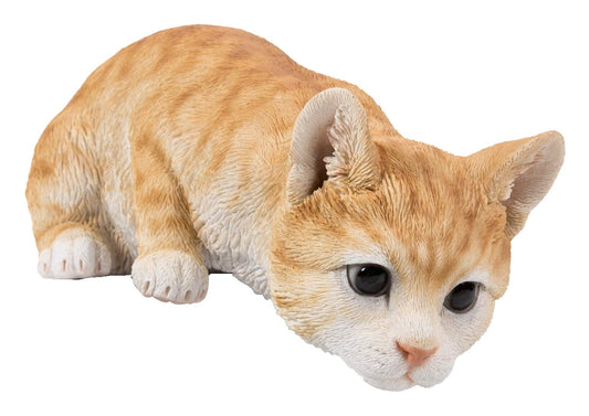 Hi Line Gift 87757-M Cat Looking Over Ledge-Orange Tabby