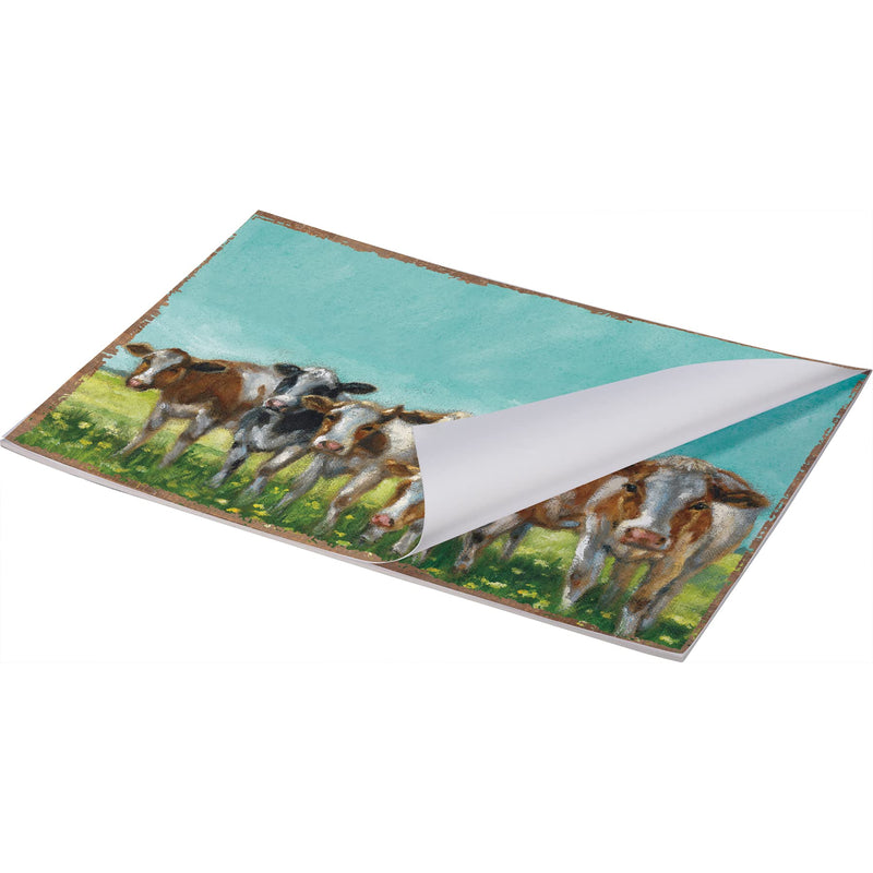 Primitives by Kathy 111932 Cows Placemat Pad, 17.50-inch Length, Paper