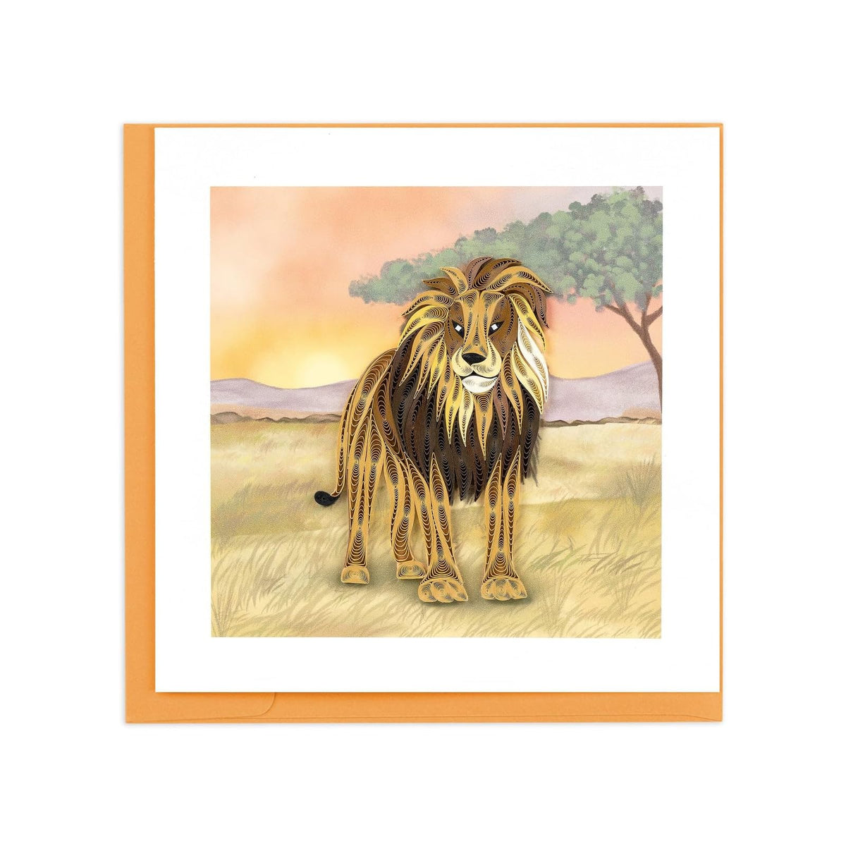 Quilling Card Greeting Card, 6 in. x 6 in., Multicolor
