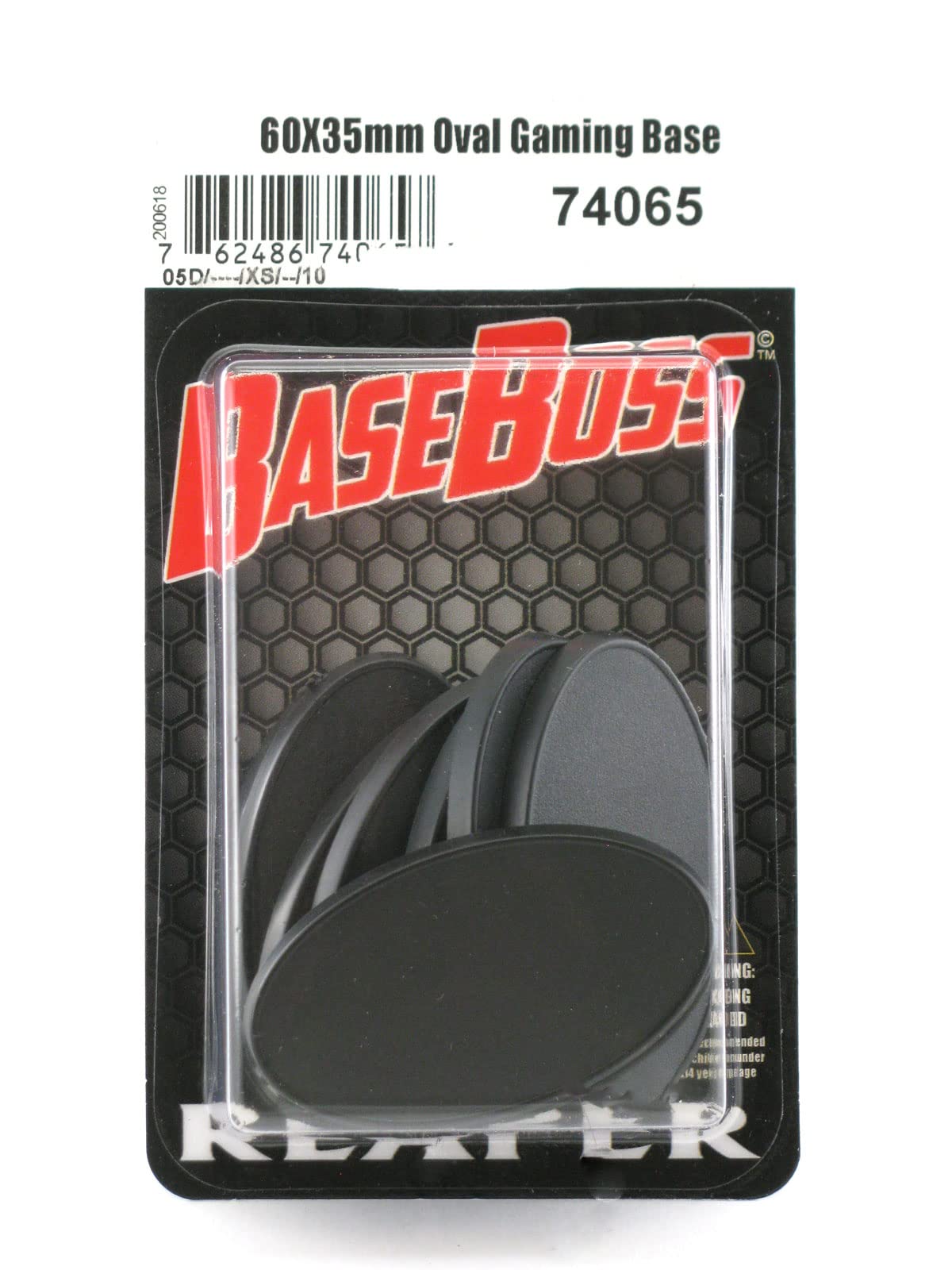 Reaper Miniatures 60x35mm Oval Gaming Bases