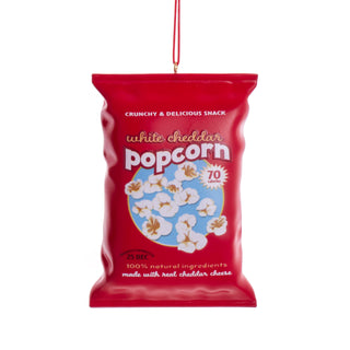 Kurt Adler Red Popcorn Bag Ornament, 4.25"