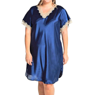 Shadowline Nightgown Nightshirt, Medium, Navy