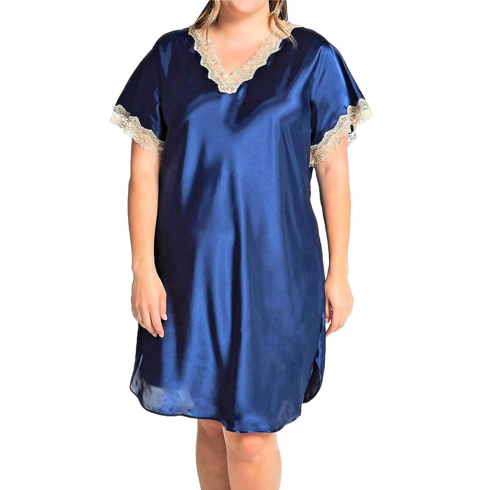 Shadowline Nightgown Nightshirt, Medium, Navy