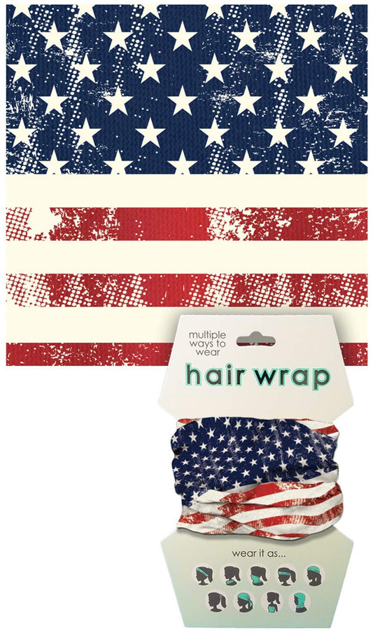 Spoontiques American Flag Hair Wrap