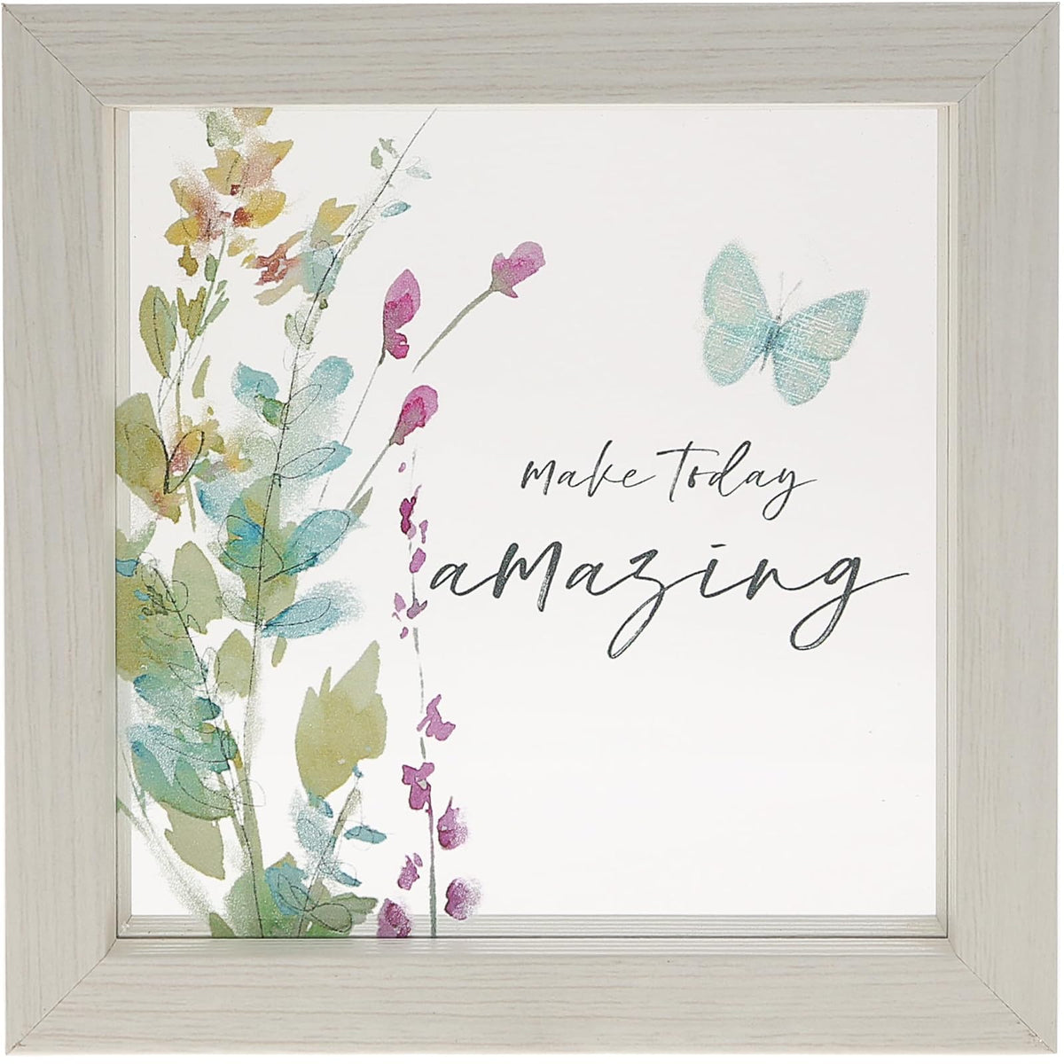 Pavilion Gift Company Wall Art, 5"L x 5"W, Purple, Blue, Green
