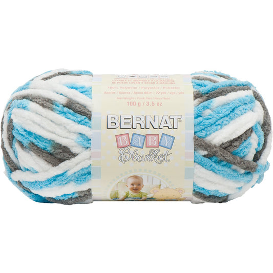 Spinrite Yarns (CA) Bernat Baby Blanket Yarn, 3.5 oz, Gauge 6 Super Bulky, Sail Away