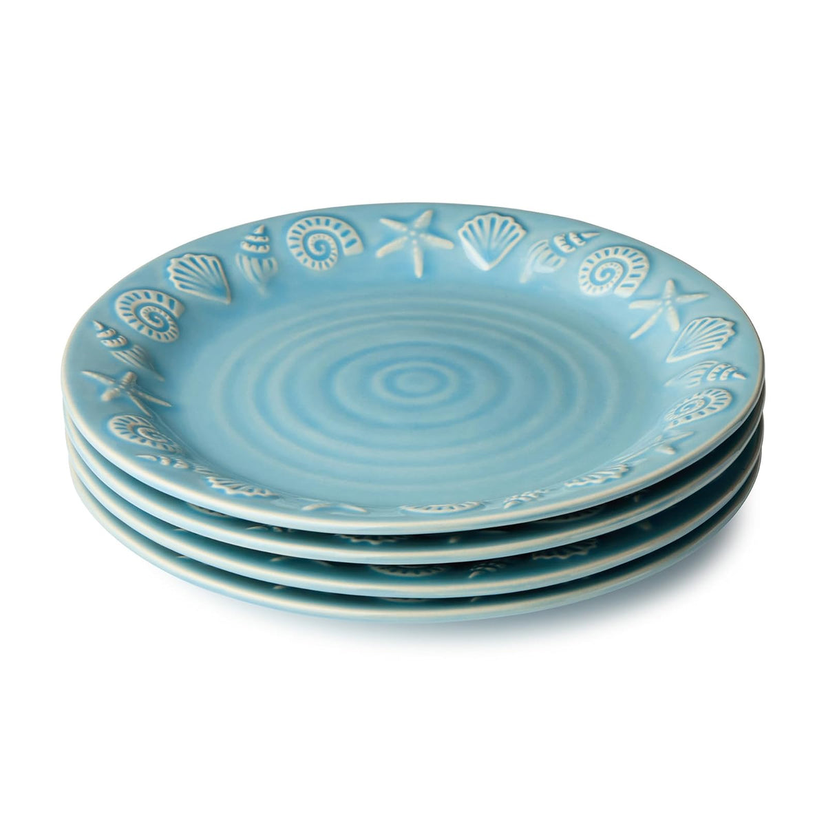 Certified International Dishware Plate, Medium, Blue