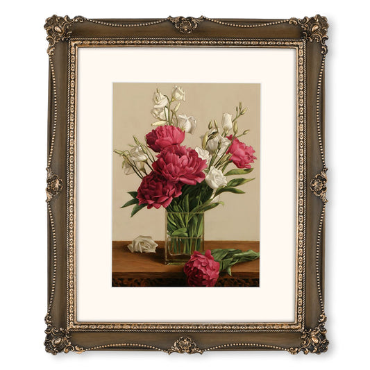 iAmoy Picture Frame, 8 x 10, Walnut & Gold