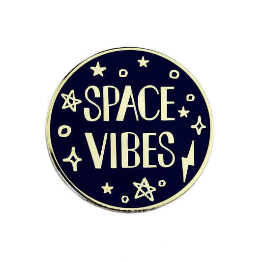 BADGE BOMB Space Vibes Enamel Pin by Allison Cole