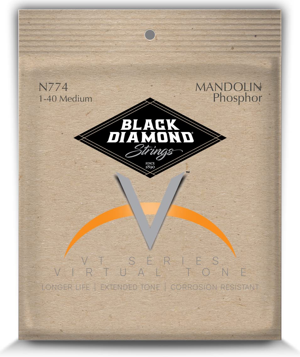 Black Diamond Strings® N774 Mandolin Phos Medium .011PM(2).015PM(2).026PBM(2).040PBM(2)