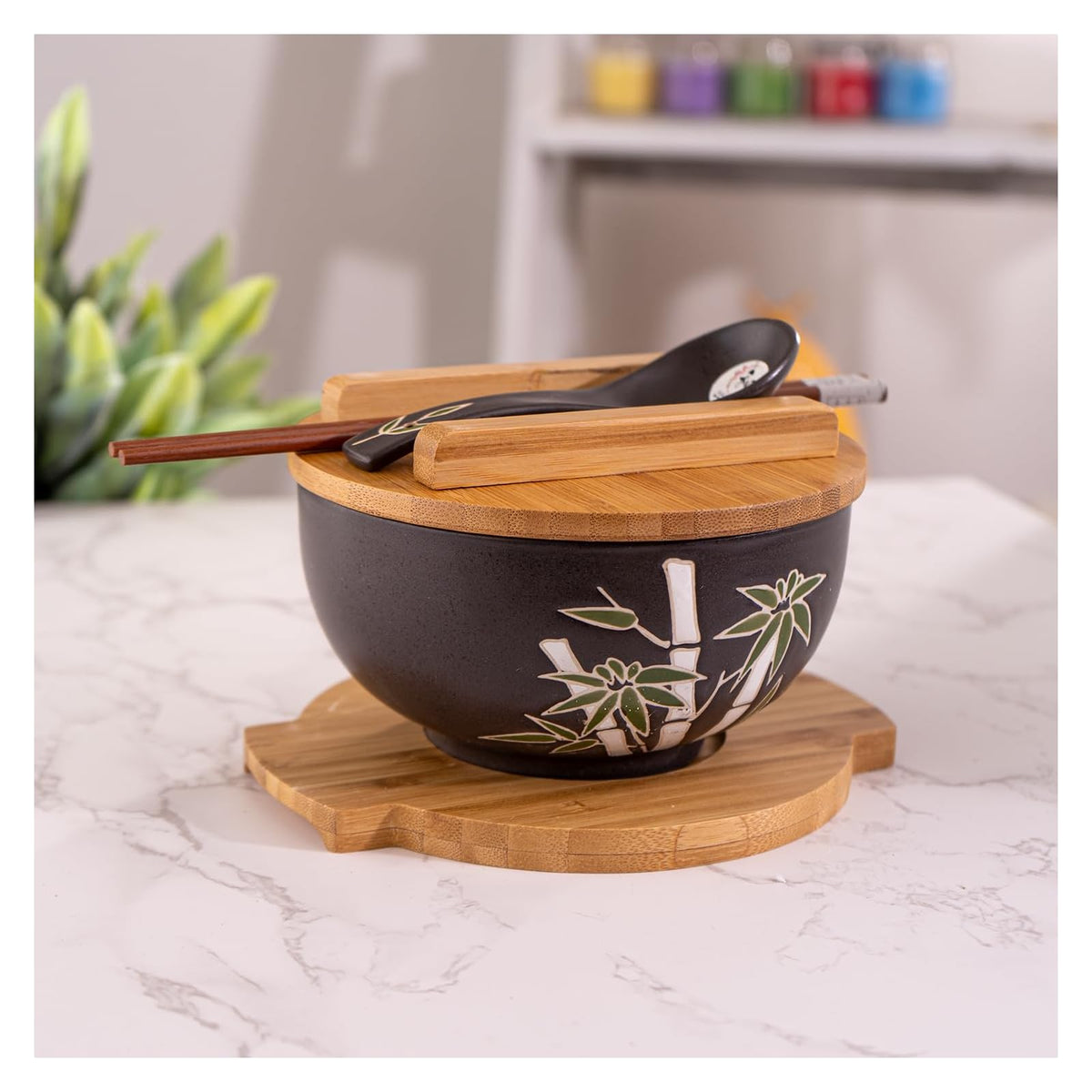 Urban Tokyo Dishware Bowl, 6.25 Inch Diameter, Multicolor