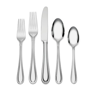Lenox Ashbridge 80-Piece Flatware Set, 12.55, Metallic