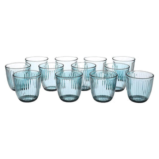 Bormioli Rocco Drinking Cup, 9.75 Ounces (Pack of 12), Lively Blue