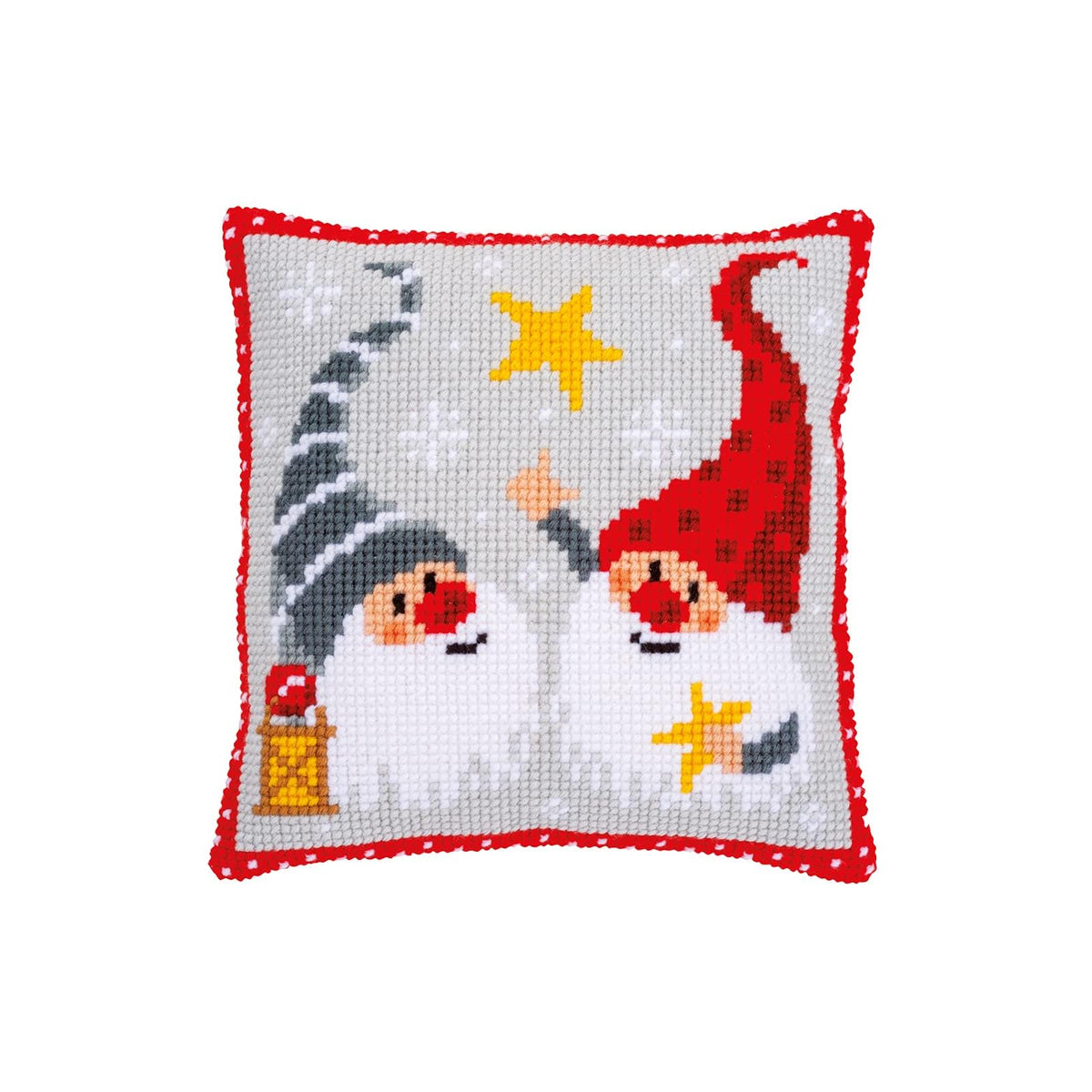 Vervaco Art Craft Kit, 40x40 cm, Christmas Gnome Star