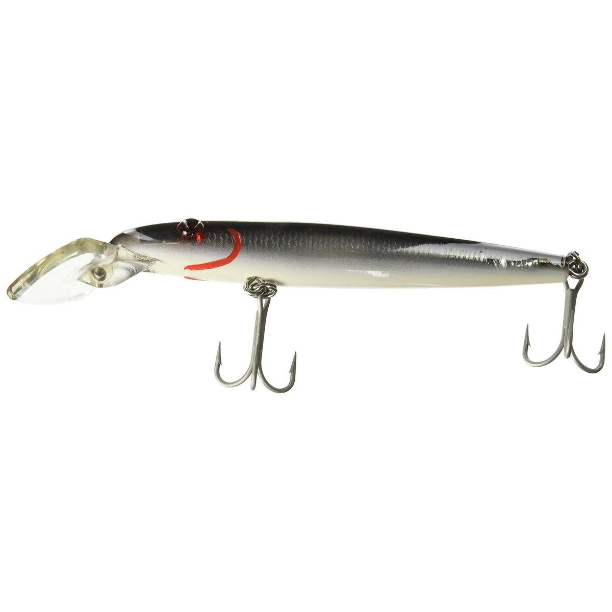 MirrOLure Fishing Hook, 7 Inch, 2 1/8 oz, Black Bk/White/Silver