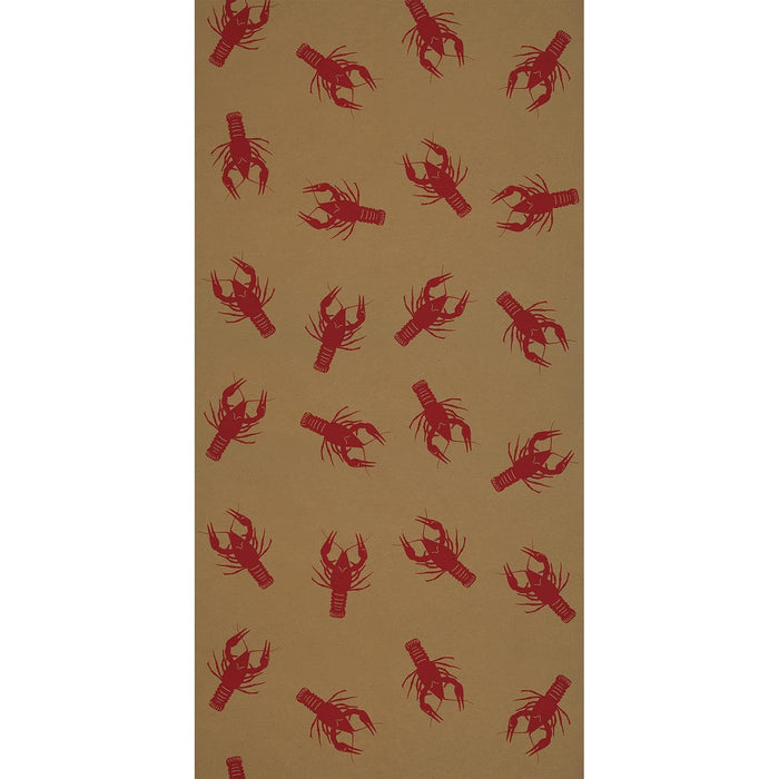 Beistle Tablecloth, 24" x 600" (Rectangular), Brown/Red