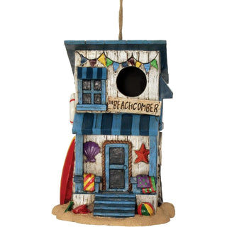Spoontiques 10139 Beach House Birdhouse, Brown