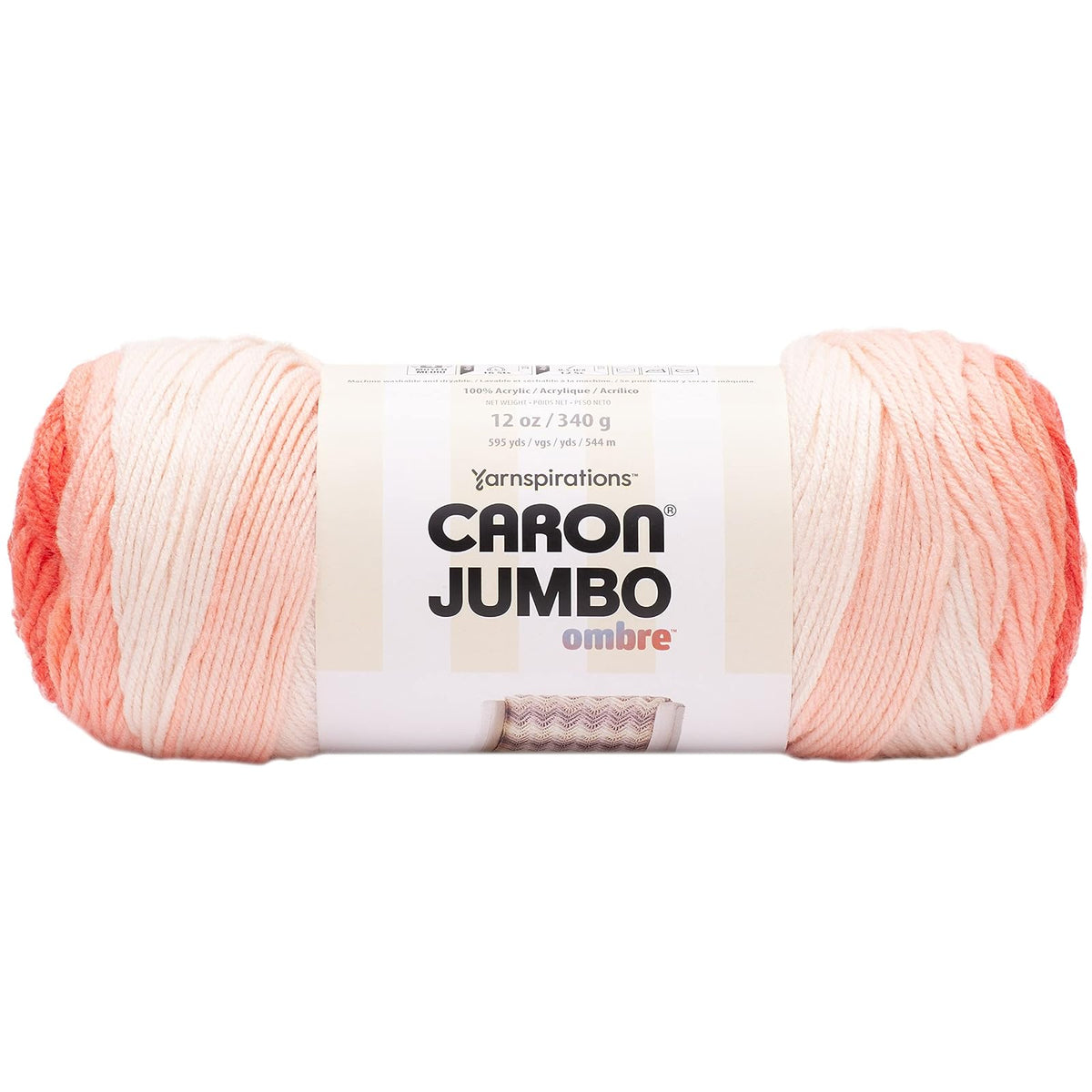 Caron Yarn, 16 Oz / 453.6 G, 595 Yd / 544 M, Salmon