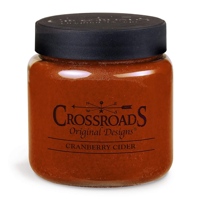 Crossroads CCR16 Cranberry Cider Jar Candle, 16 Oz
