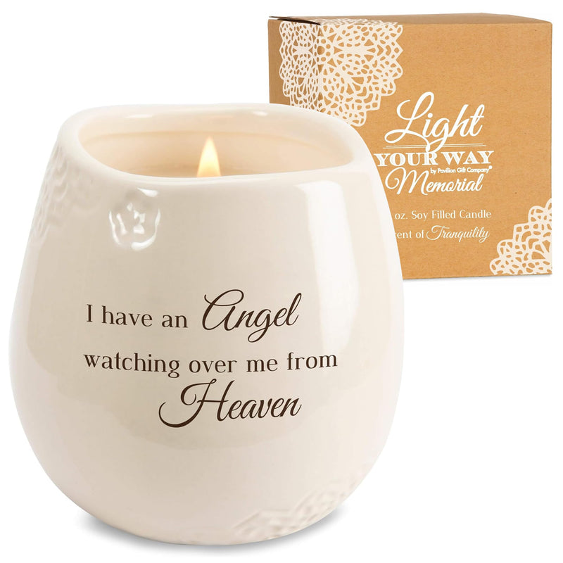 Pavilion - I Have an Angel Watching Over Me from Heaven 8 oz Soy Filled Ceramic Vessel Candle