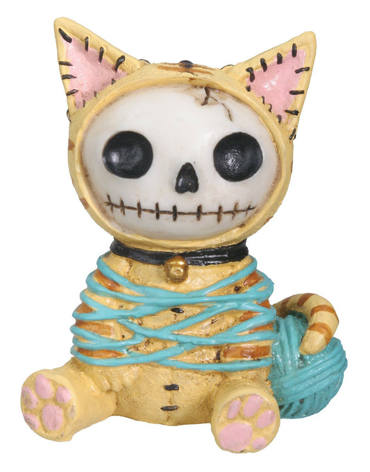 Pacific Trading SUMMIT COLLECTION Furrybones Calico Mao Mao Signature Skeleton in Kitty Cat Costume Wrapped in Yarn