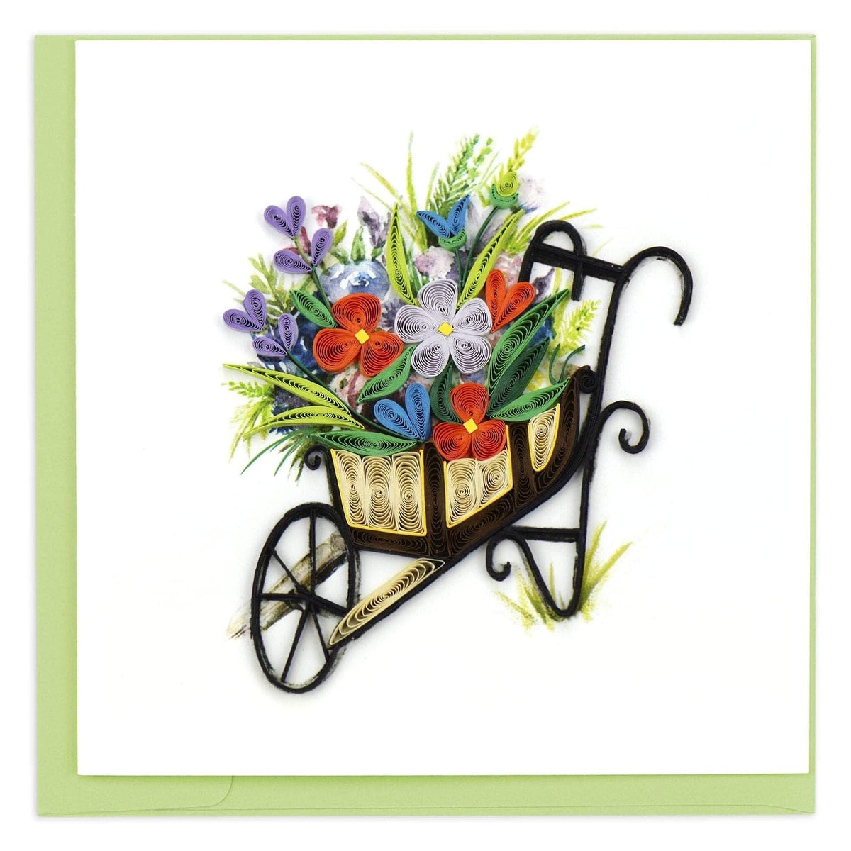 Quilling Card Greeting Card, 6x6 Inches, Multi