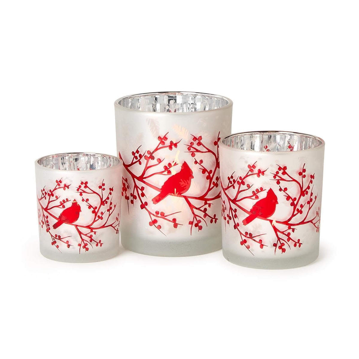 Two's Company Candle Holder, Red