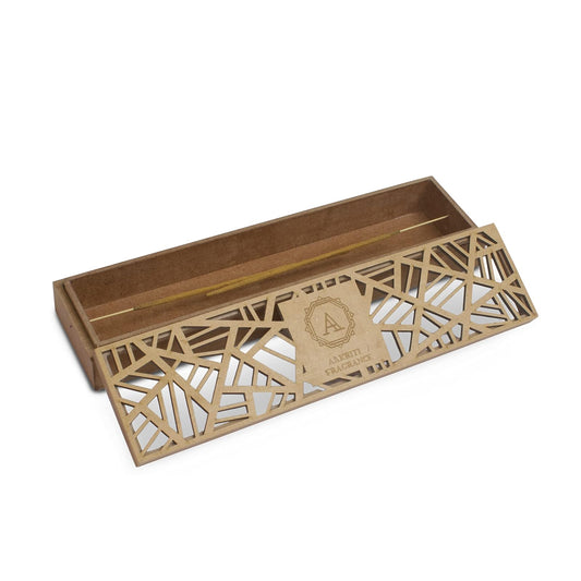 Aakriti Gallery Premium Wooden Handmade Incense Holder Incense Burner Aromatherapy Ornament Home Decor Meditation Yoga (Zig Zag)