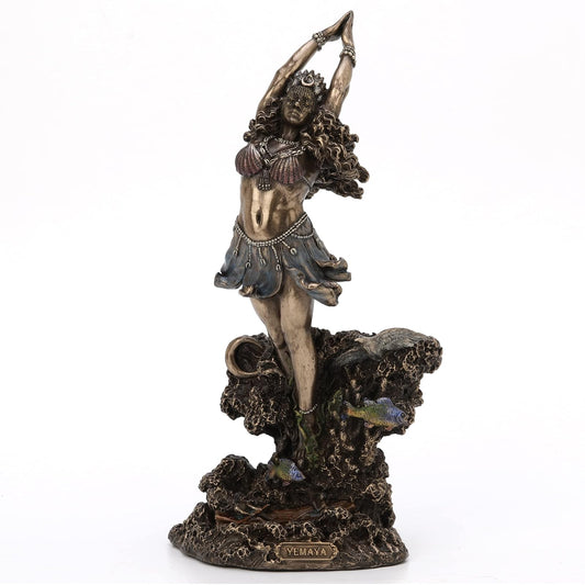 Unicorn Studio Veronese Design 10.25" Yemaya Orishia of The Ocean Resin Statue Bronze Finish