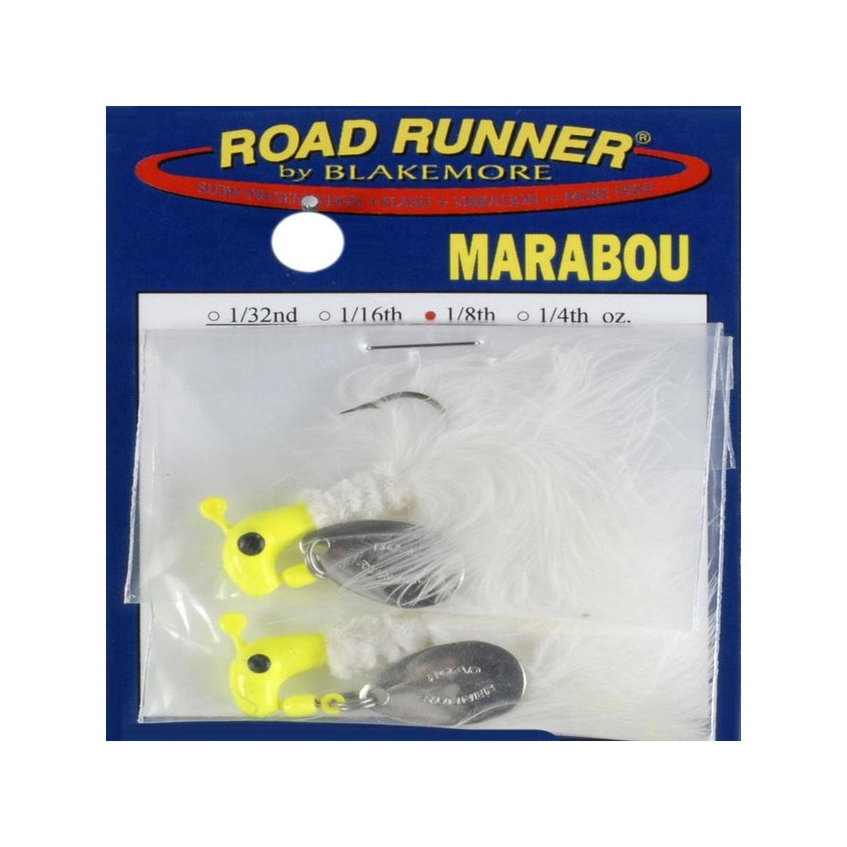Road Runner Fishing Hook, Chart/White