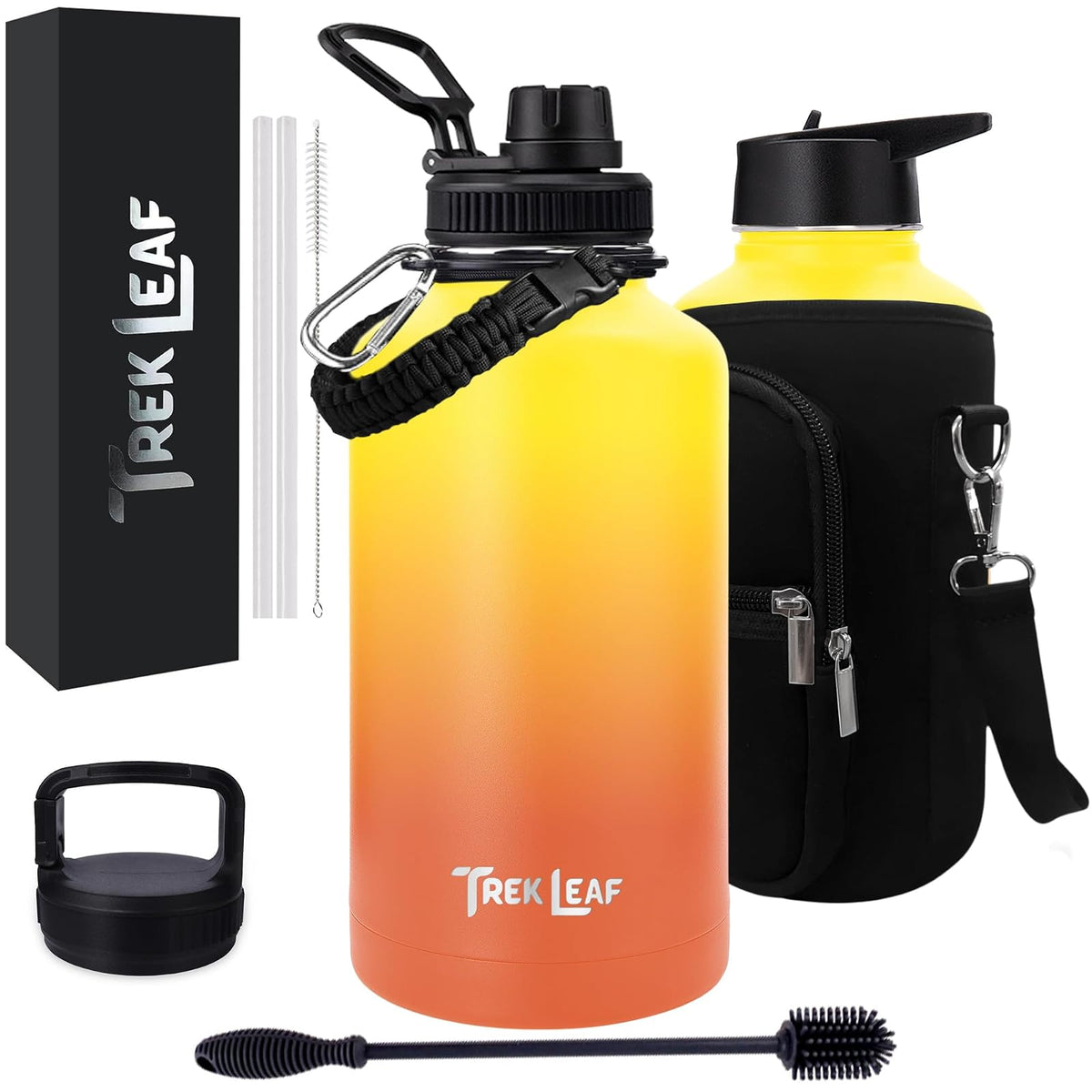Trek Leaf Bottle, 64 Ounces, Sunrise