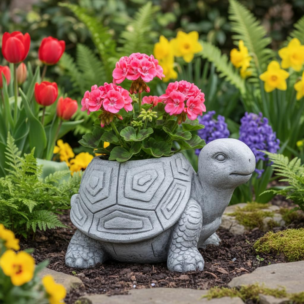 Comfy Hour Planter, 14 Inch, Gray