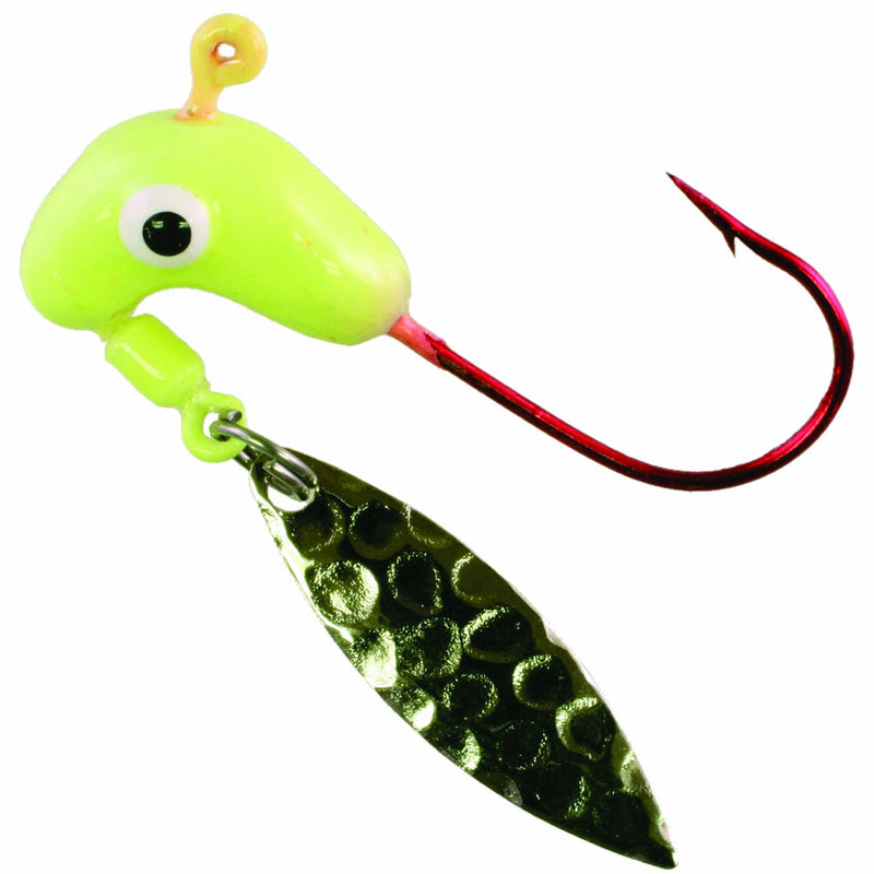 Blakemore TTI Fishing Co Road Runner Pro Series Hook-Pack of 5 (Chartreuse/Red, 1/16-Ounce)