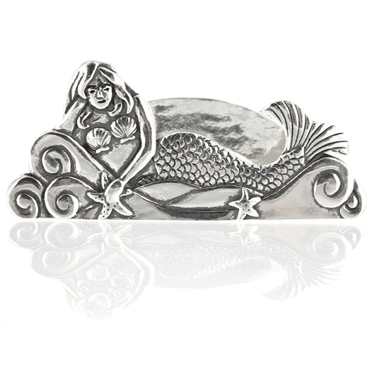 Basic Spirit Pewter Mermaid Business Card Photo Holder