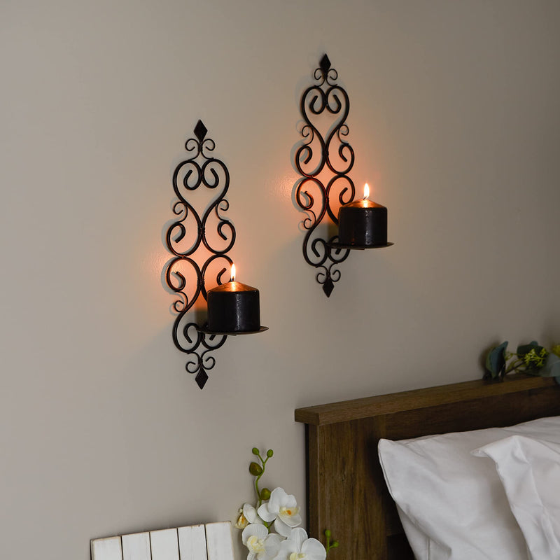 Zingz and Thingz Fleur-De-Lis Wall Sconce Duo (Set of 2)