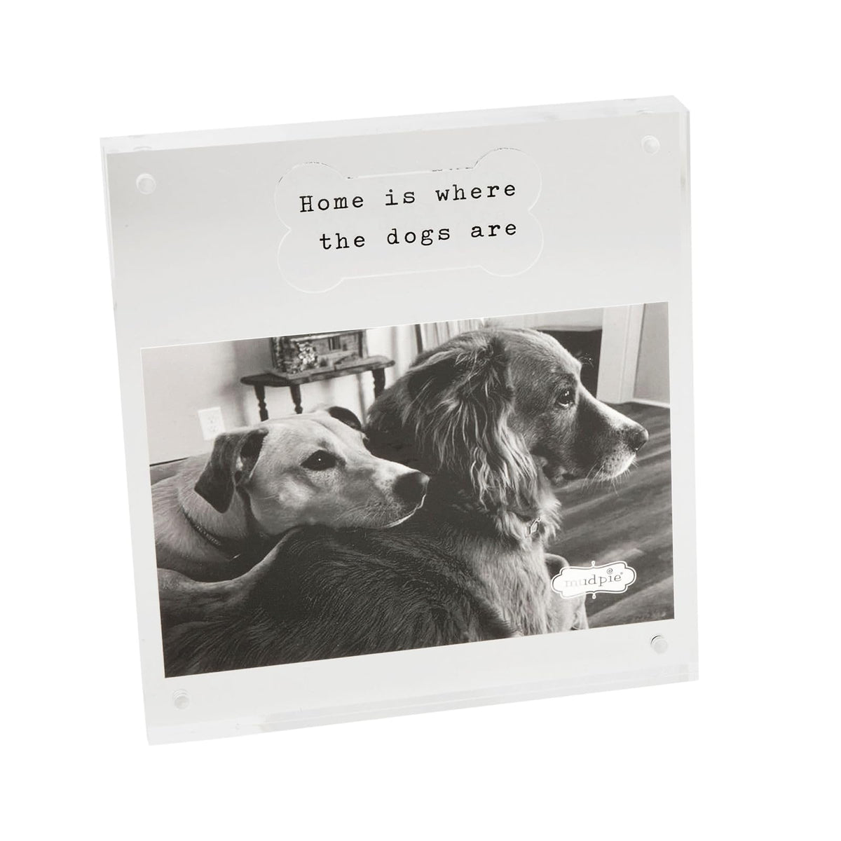 Mud Pie Picture Frame, One Size, Bone