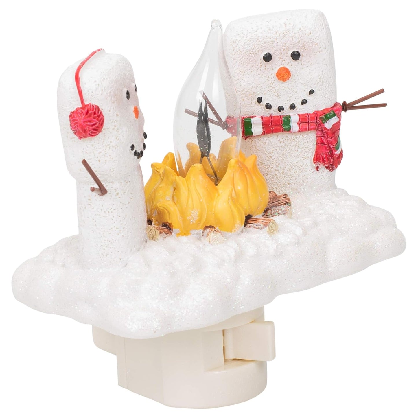 Roman 48996-4.5" Marshmallow Campfire Flickering Night Light (165115)