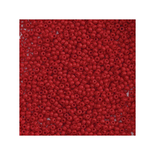 John Bead Craft Bead, 10/0, Opaque Medium Red