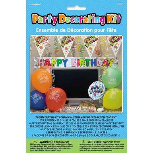 Unique Industries Unique Party Decoration, 1 9", Multicolor