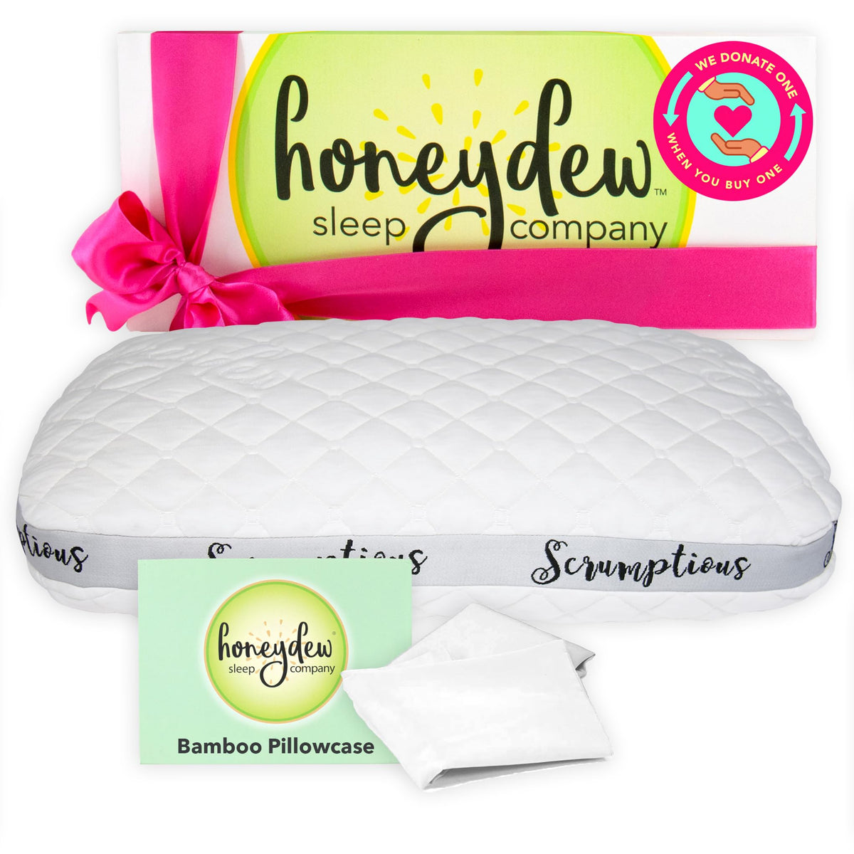 Honeydew Pillow, Queen (Pack of 1), White