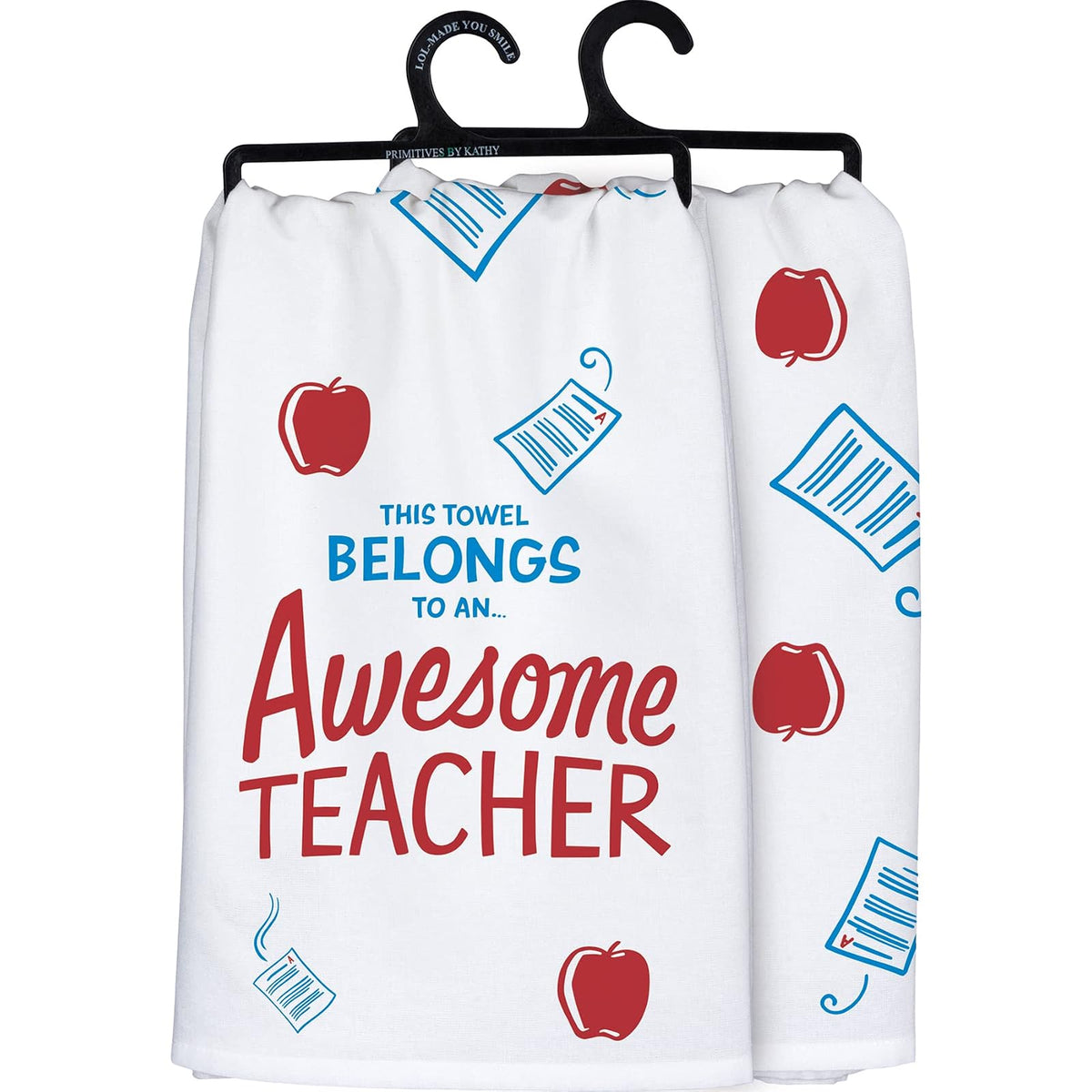 Primitives by Kathy 111090 Kitchen Towel Awesome Teacher, 28-inch